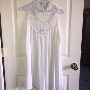 Lulu’s High Neck Lace Dress